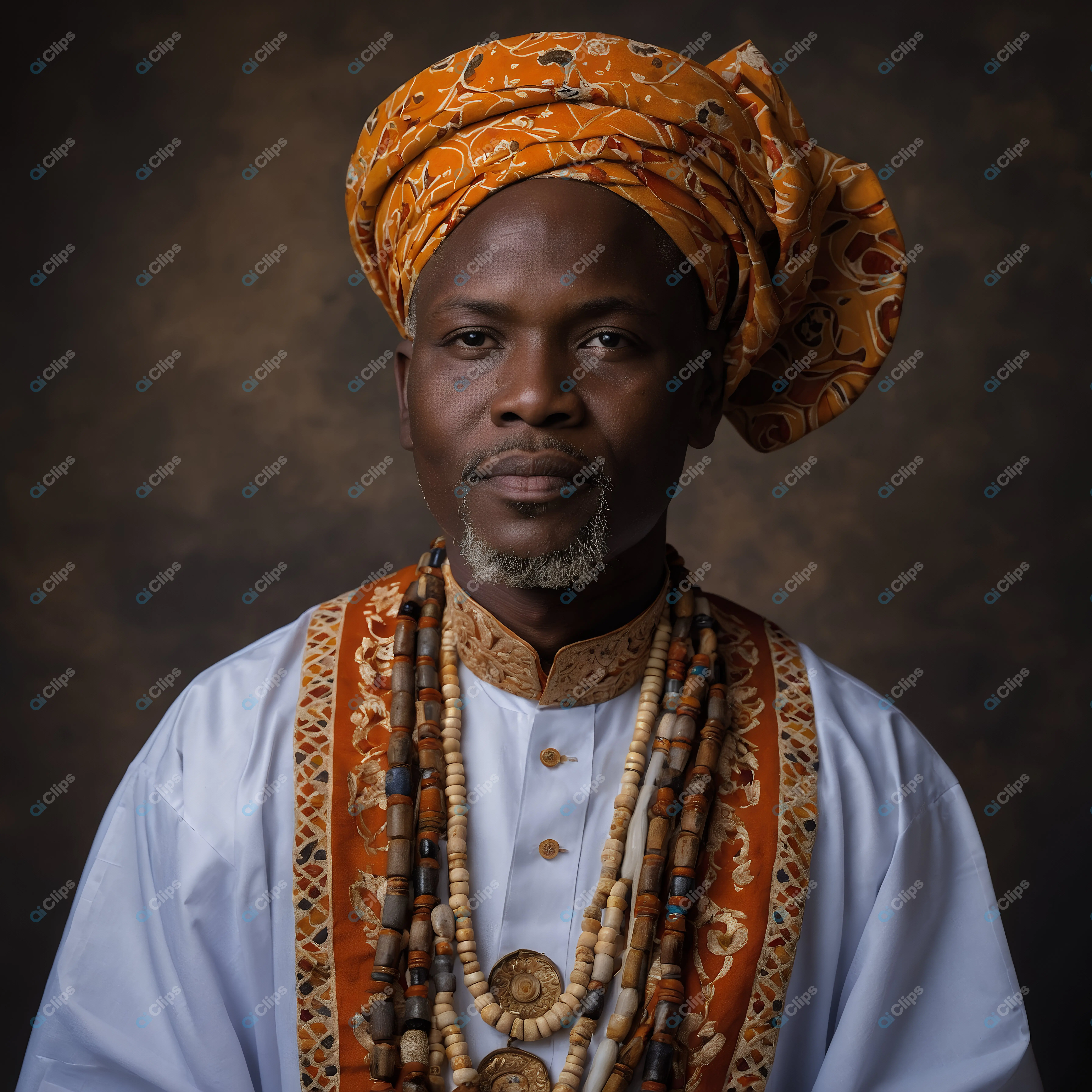 Traditional African Attire Portrait