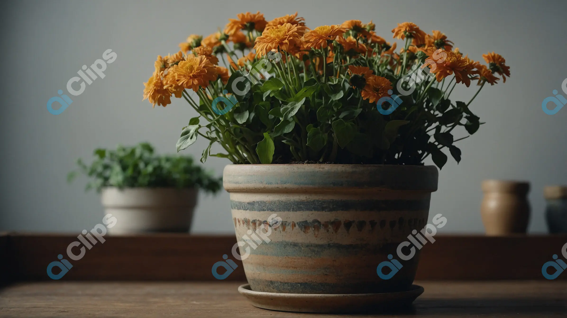 Potted Marigold Flowers