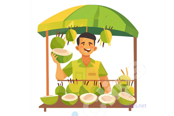 Fresh Coconut Seller