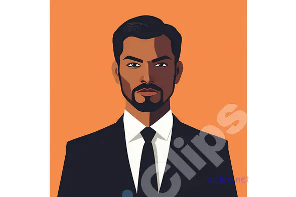 Confident Businessman Illustration