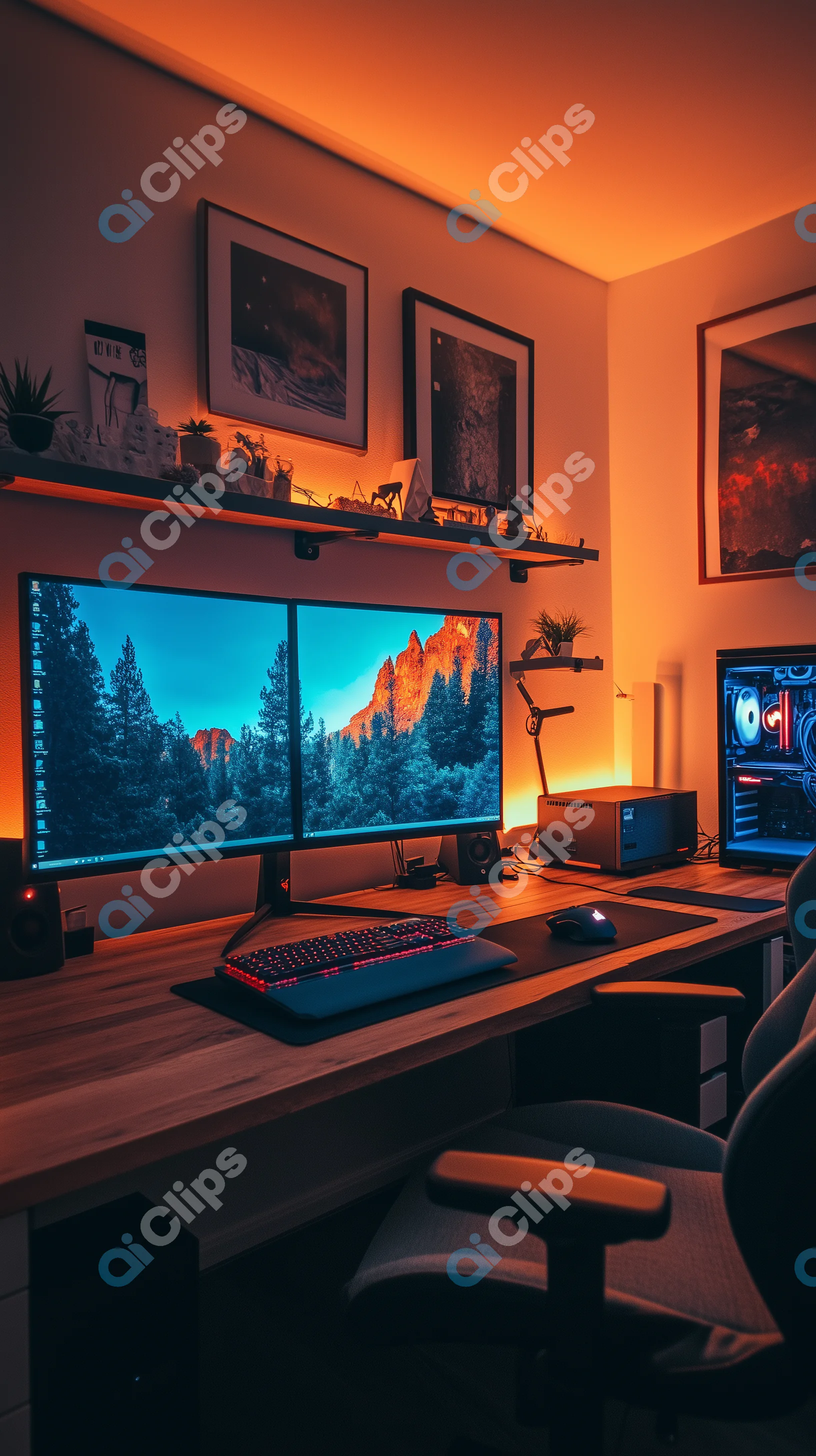 Dual-Monitor Gaming and Workstation Setup