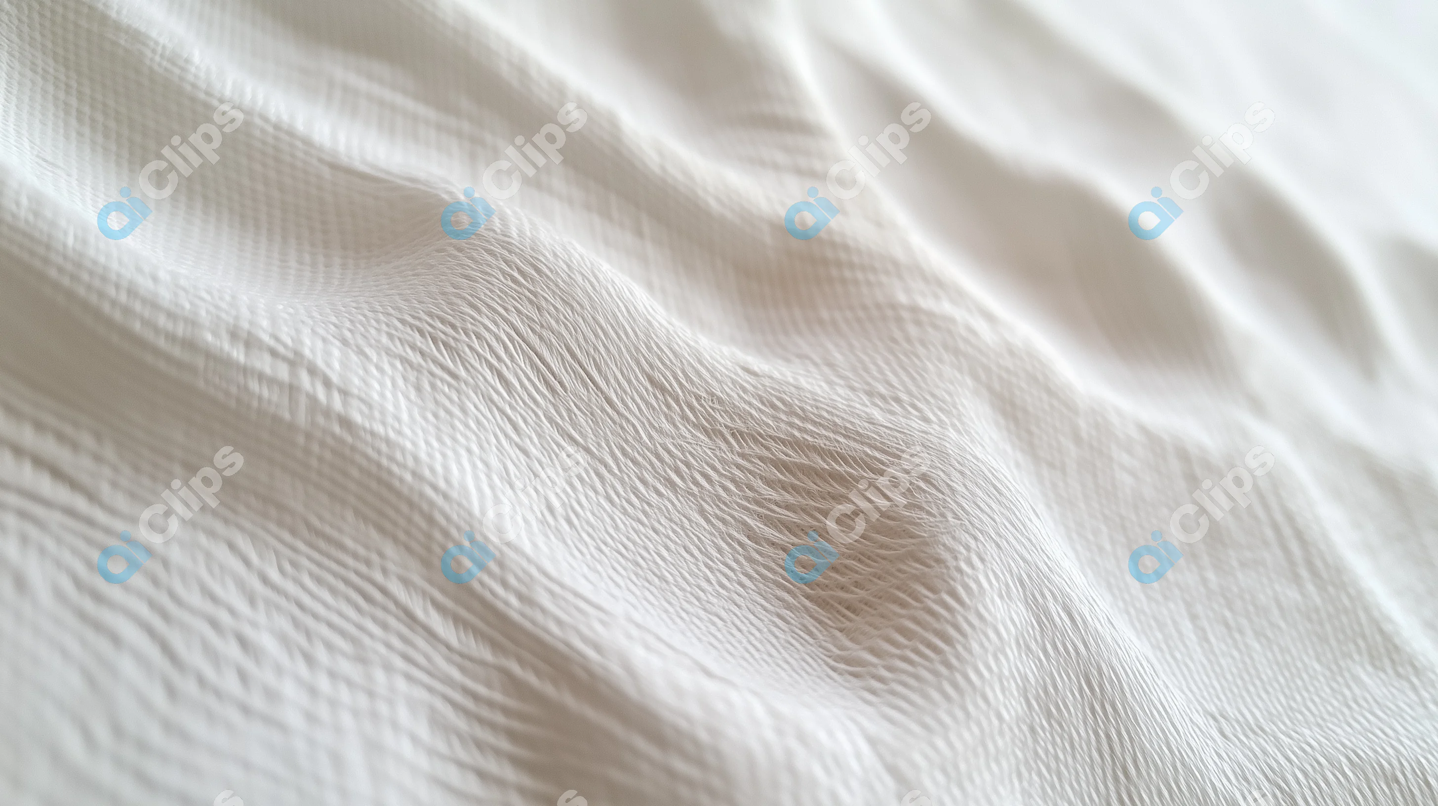 Soft White Fabric with Subtle Waves