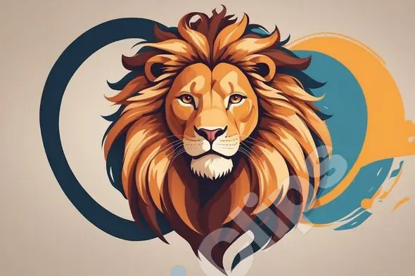 Abstract Lion Art