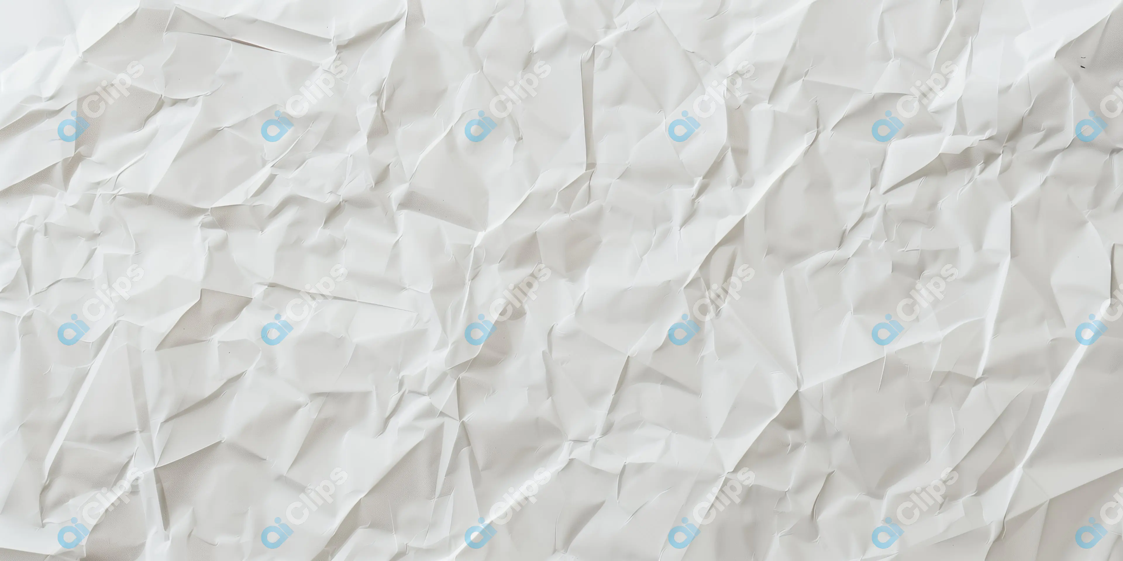 White Crumpled Paper Texture