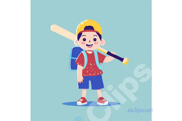 Boy Ready for Baseball