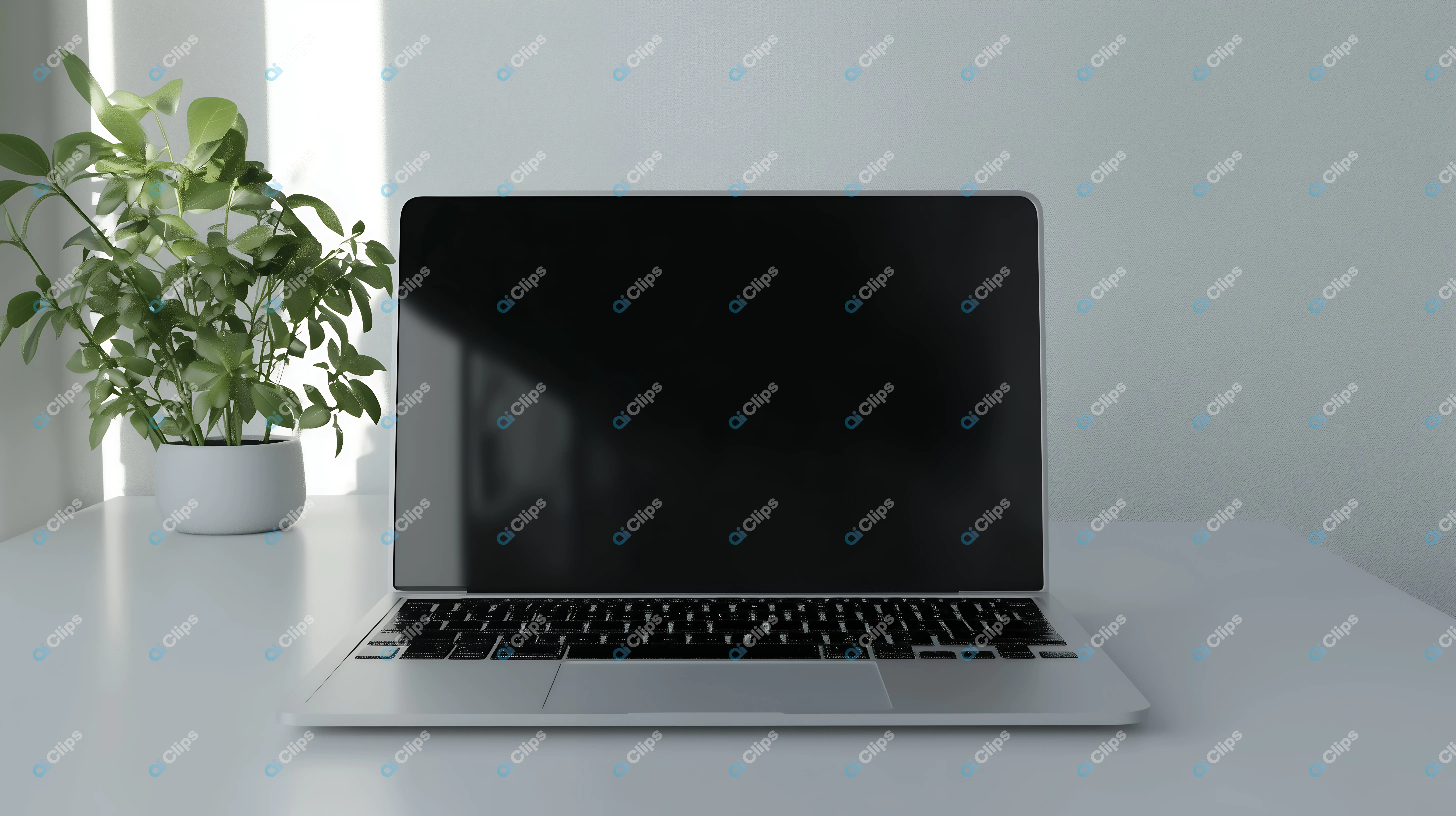 Minimalist Laptop Workspace