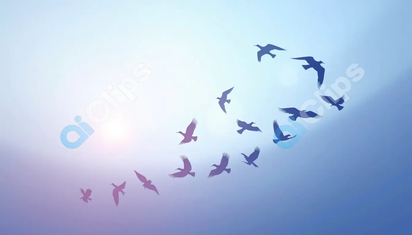 Birds in Flight at Sunrise