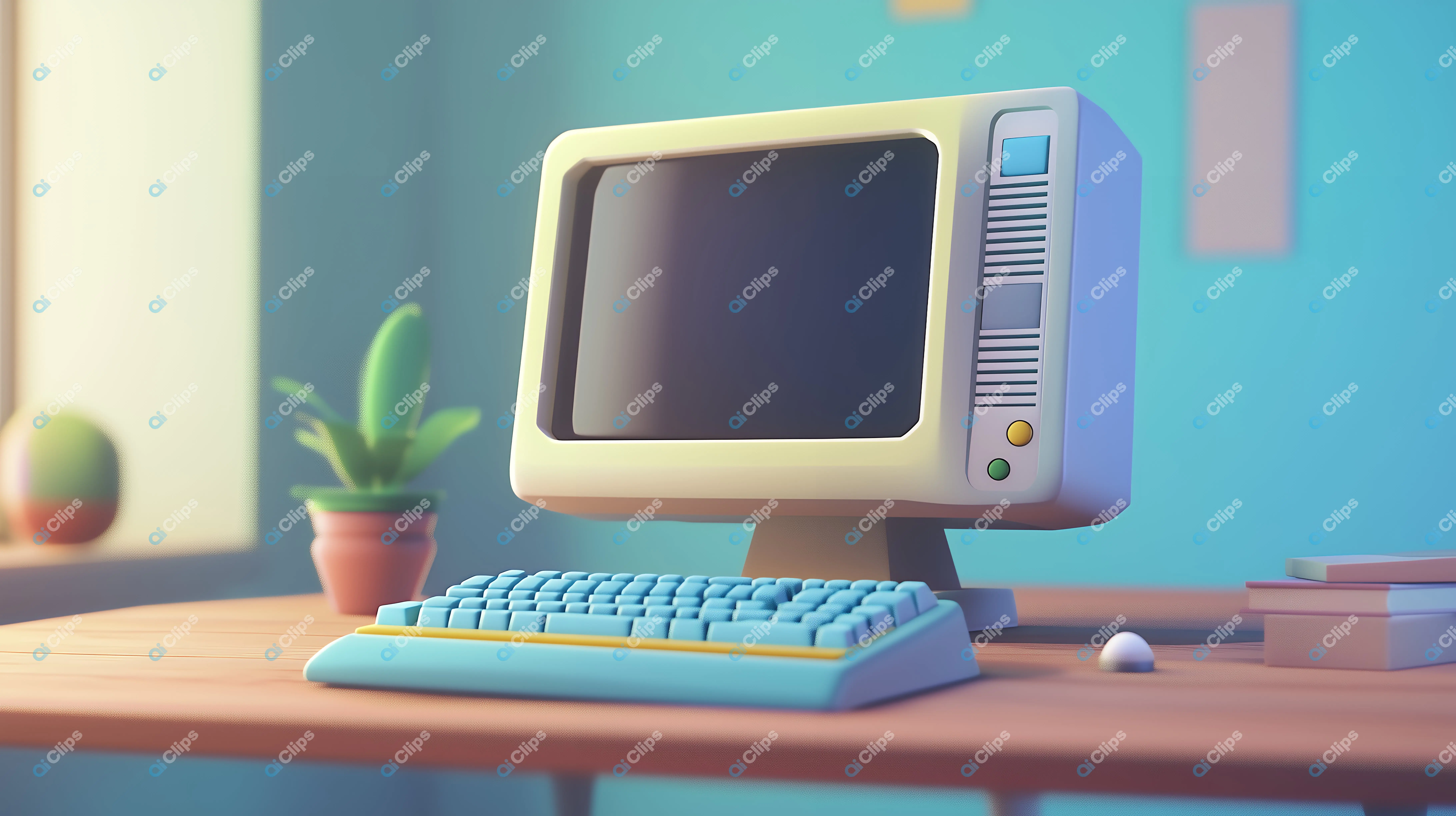 Retro Computer Desk