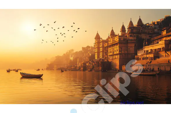 Sunrise Over Varanasi Ghats