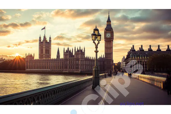 Sunset Over Westminster and Big Ben