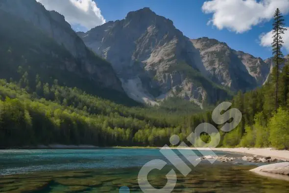 Clear Lake in Mountain Valley
