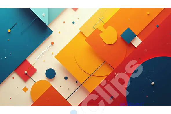 Modern Geometric Abstract 3D Background