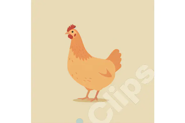 Cartoon Chicken Illustration