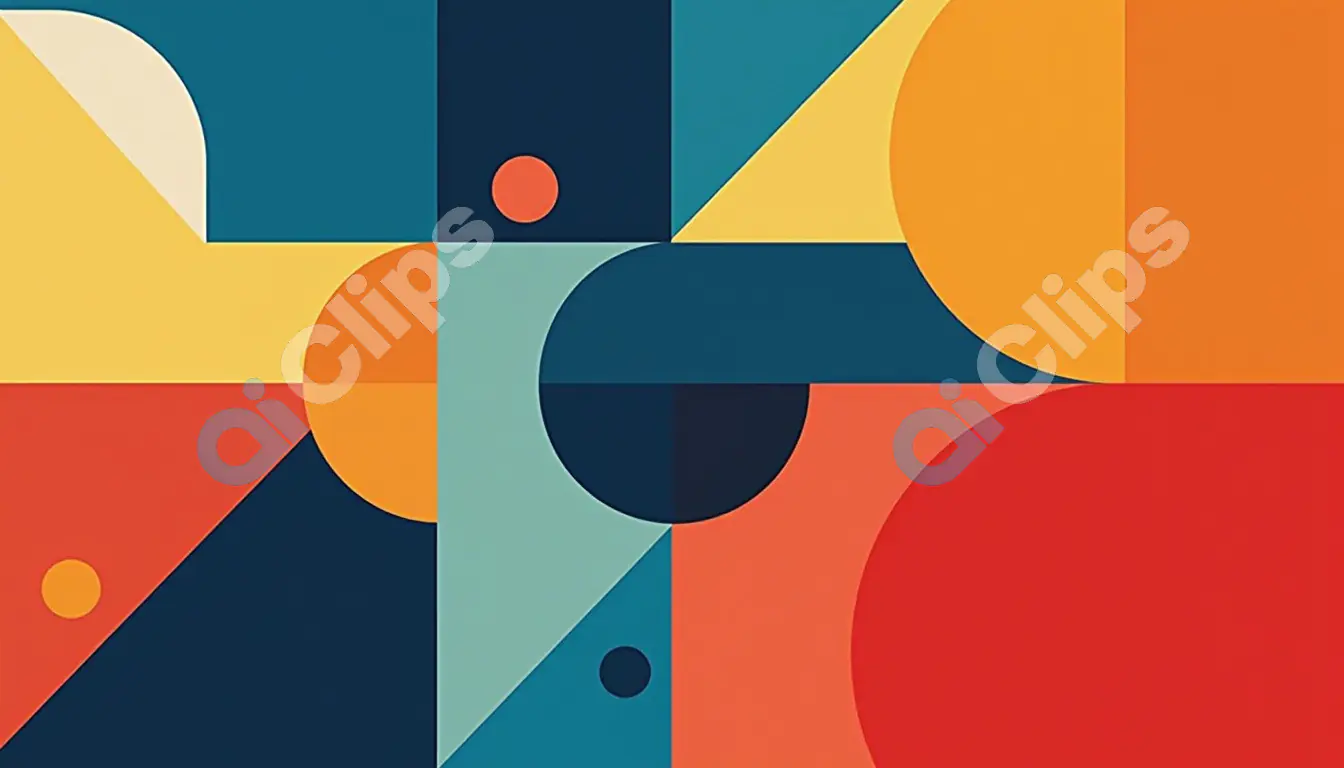 Minimalist Geometric Abstract Art Background