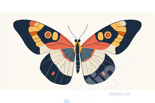 Colorful Butterfly Vector Art