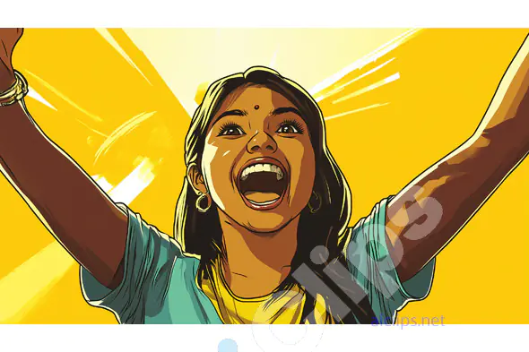 Excited Woman Celebrating
