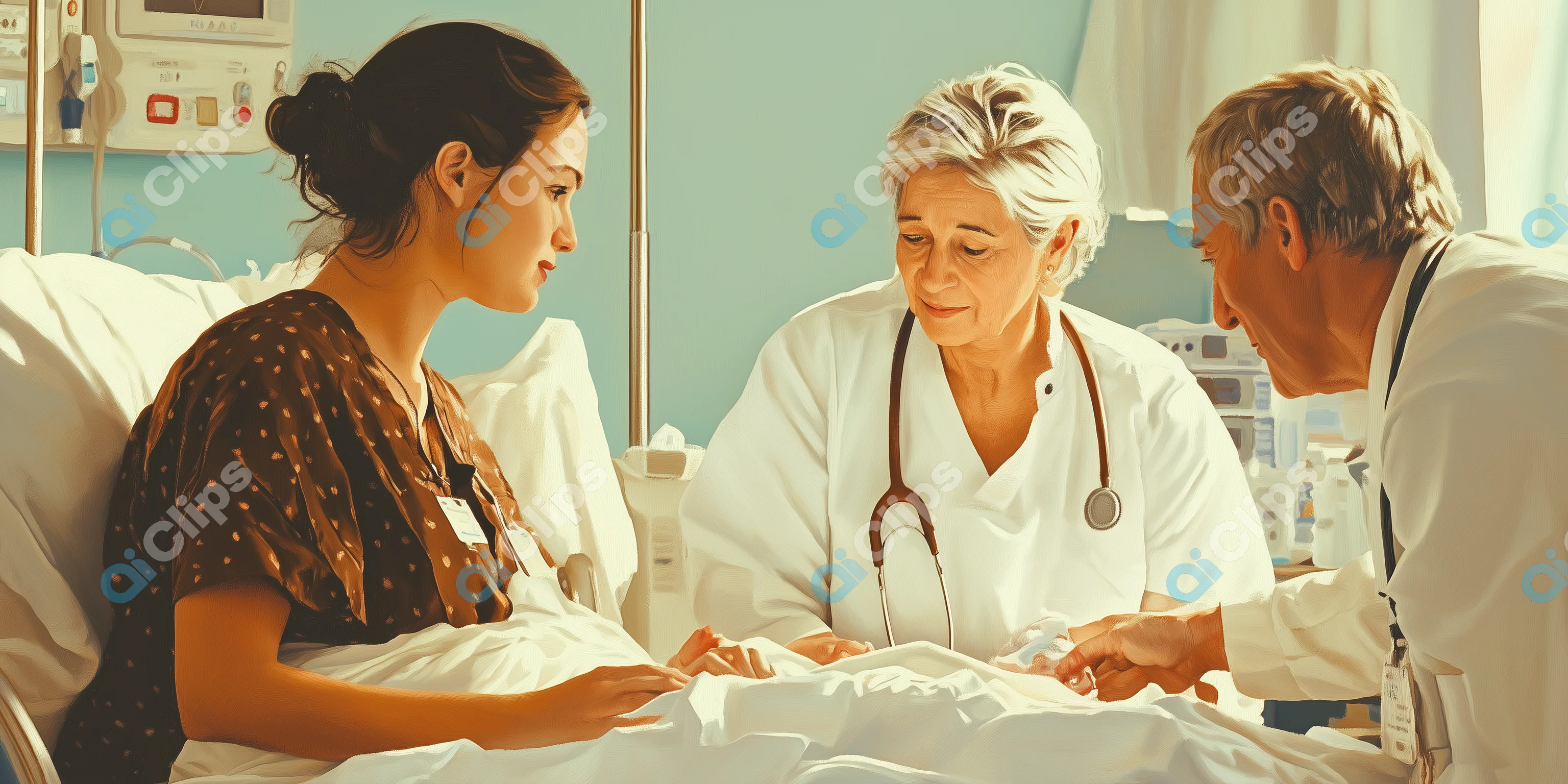 Doctors Consulting with Patient