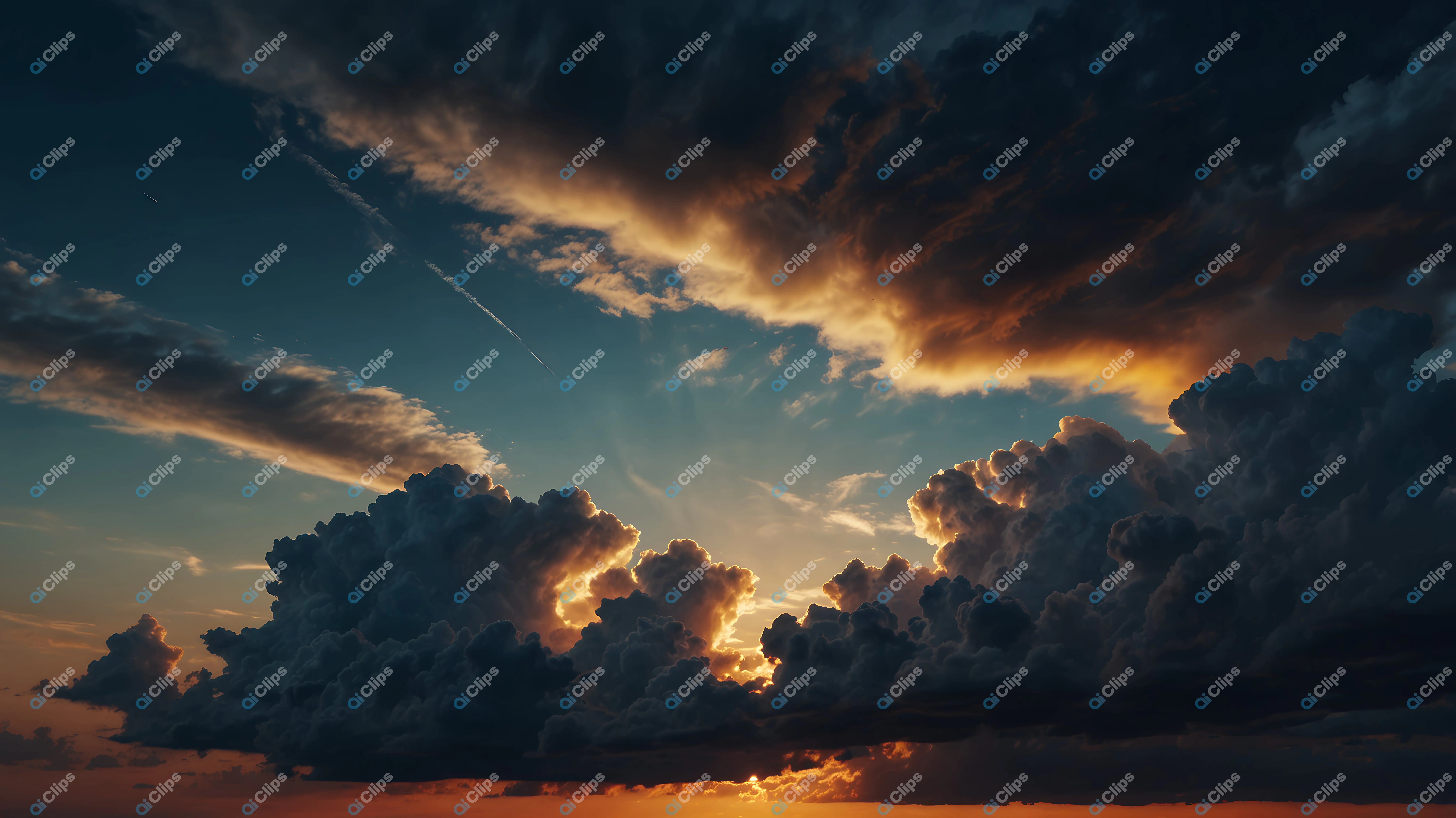 Dramatic Sunset Clouds
