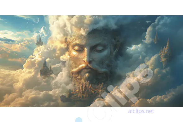 Sky God in the Clouds
