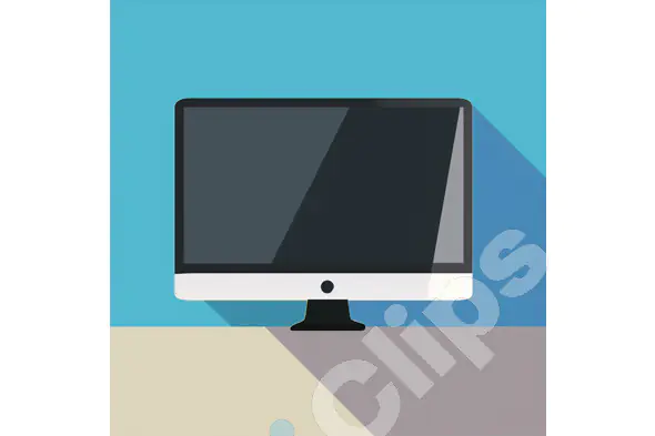 Desktop Monitor Illustration