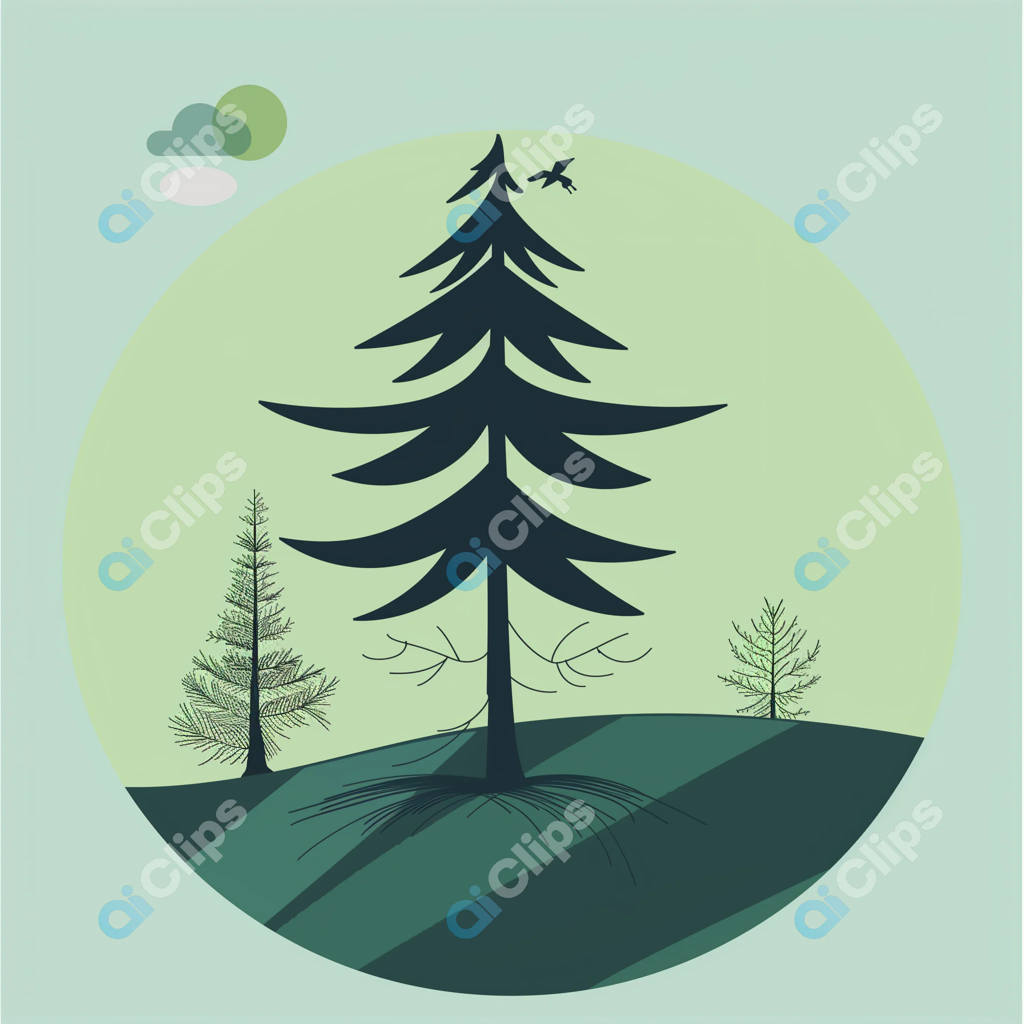 Pine Tree Illustration