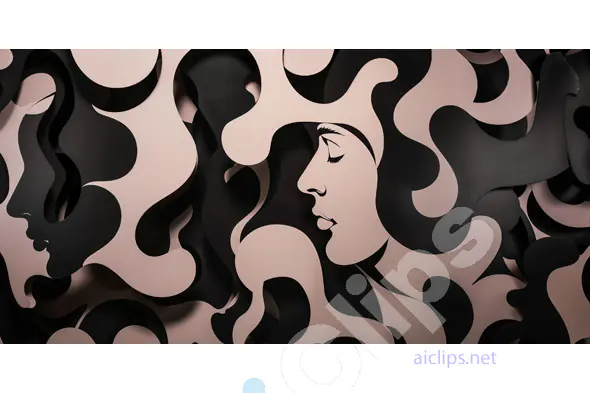 Abstract Faces in Waves