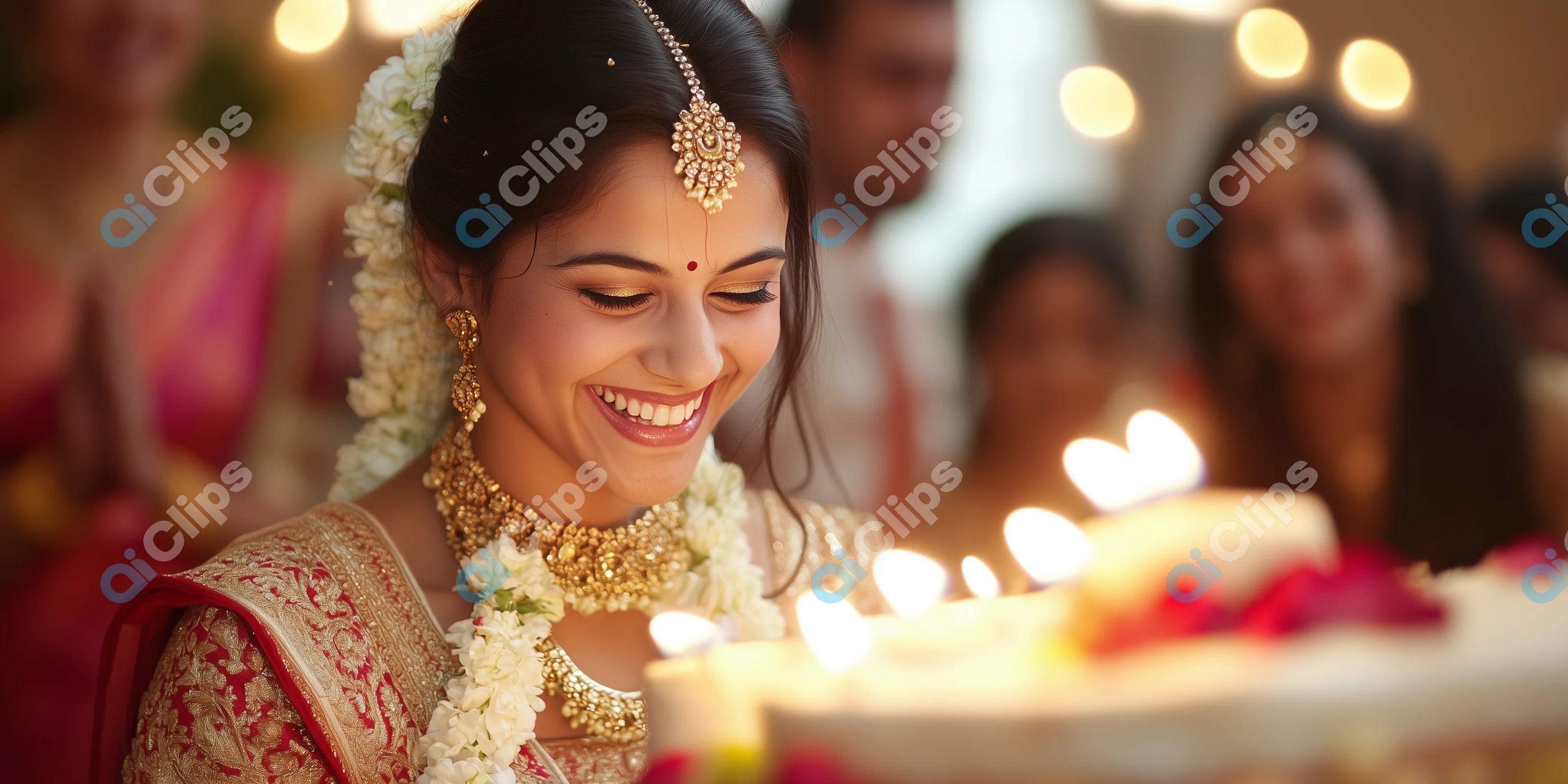 Joyful Bride at Celebration