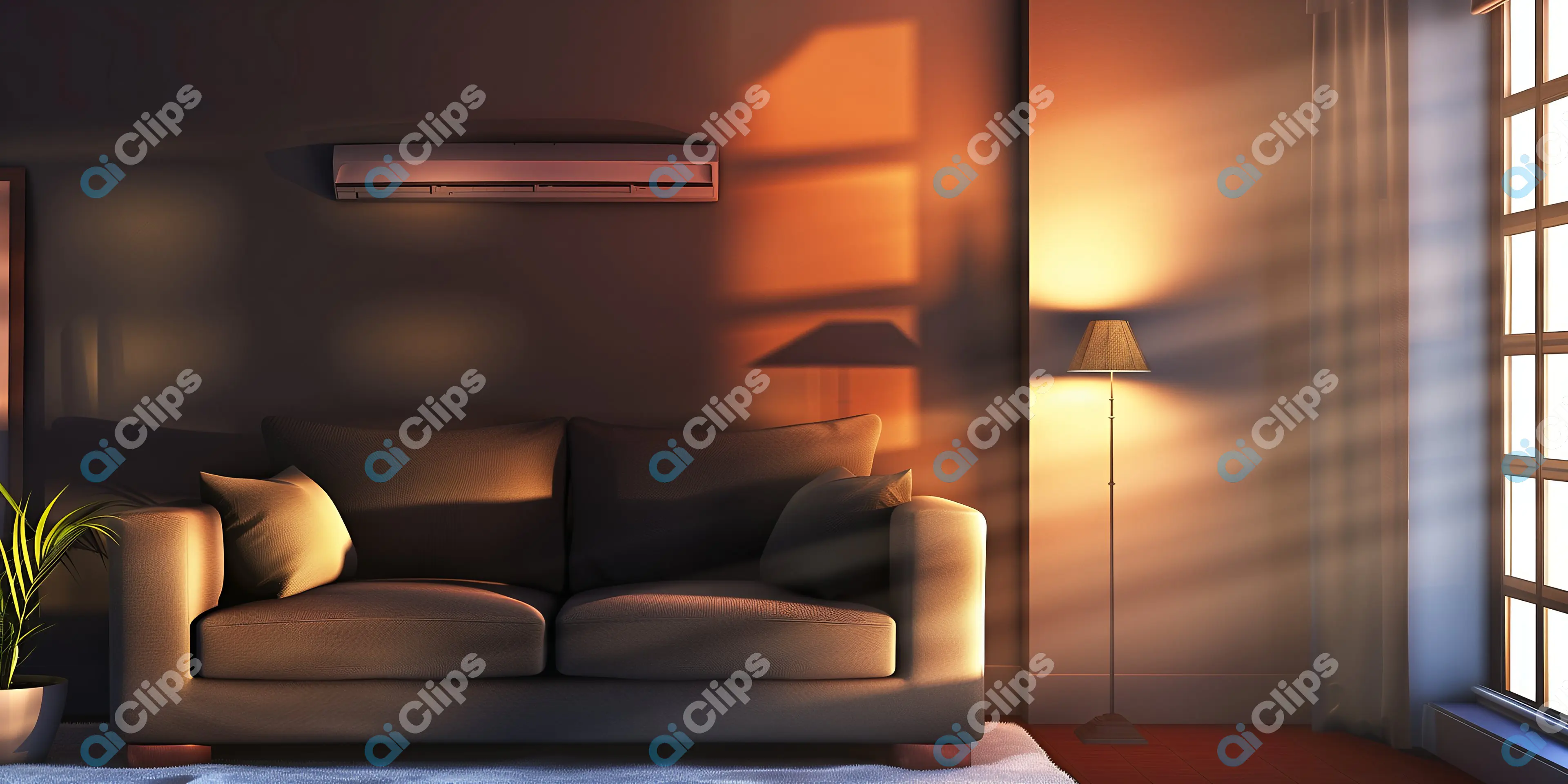 Cozy Sunset Living Room