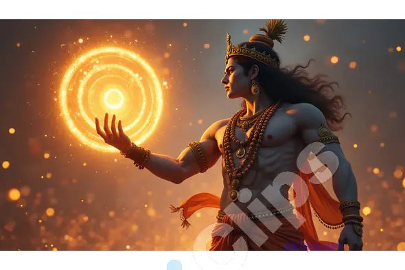 Warrior Prince Holding Cosmic Energy Orb