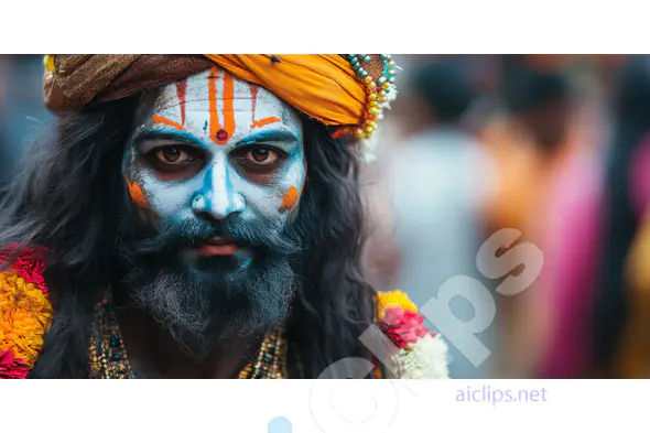 Mystical Sadhu Portrait
