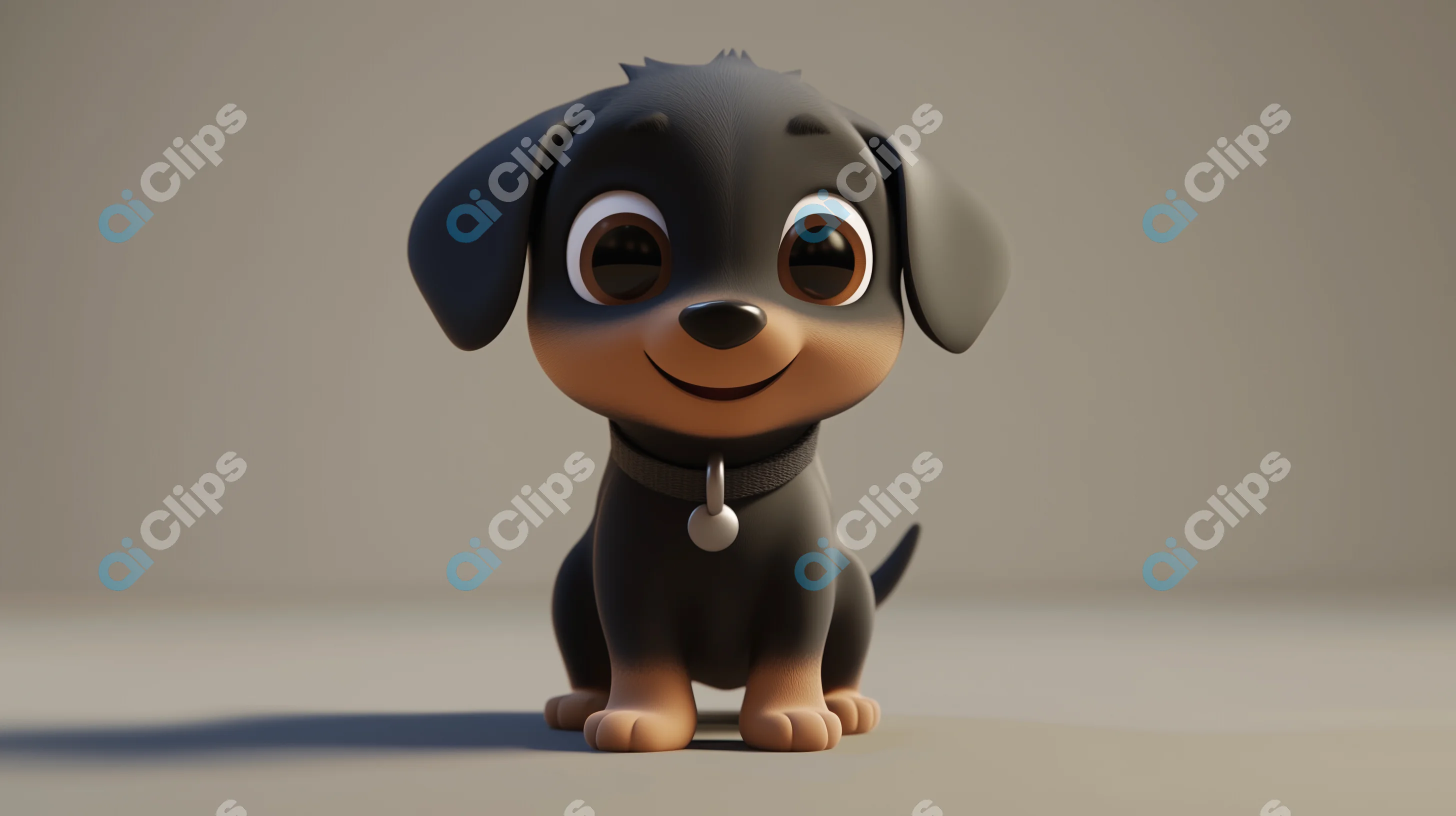 Happy Cartoon Dog