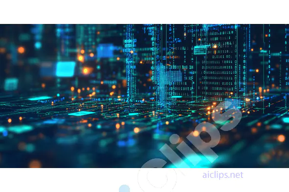 Digital Data Cityscape