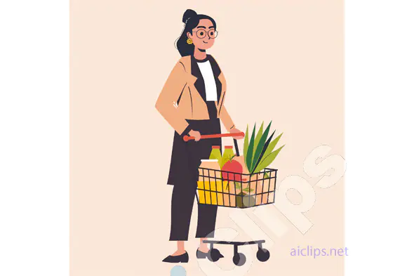 Woman Grocery Shopping