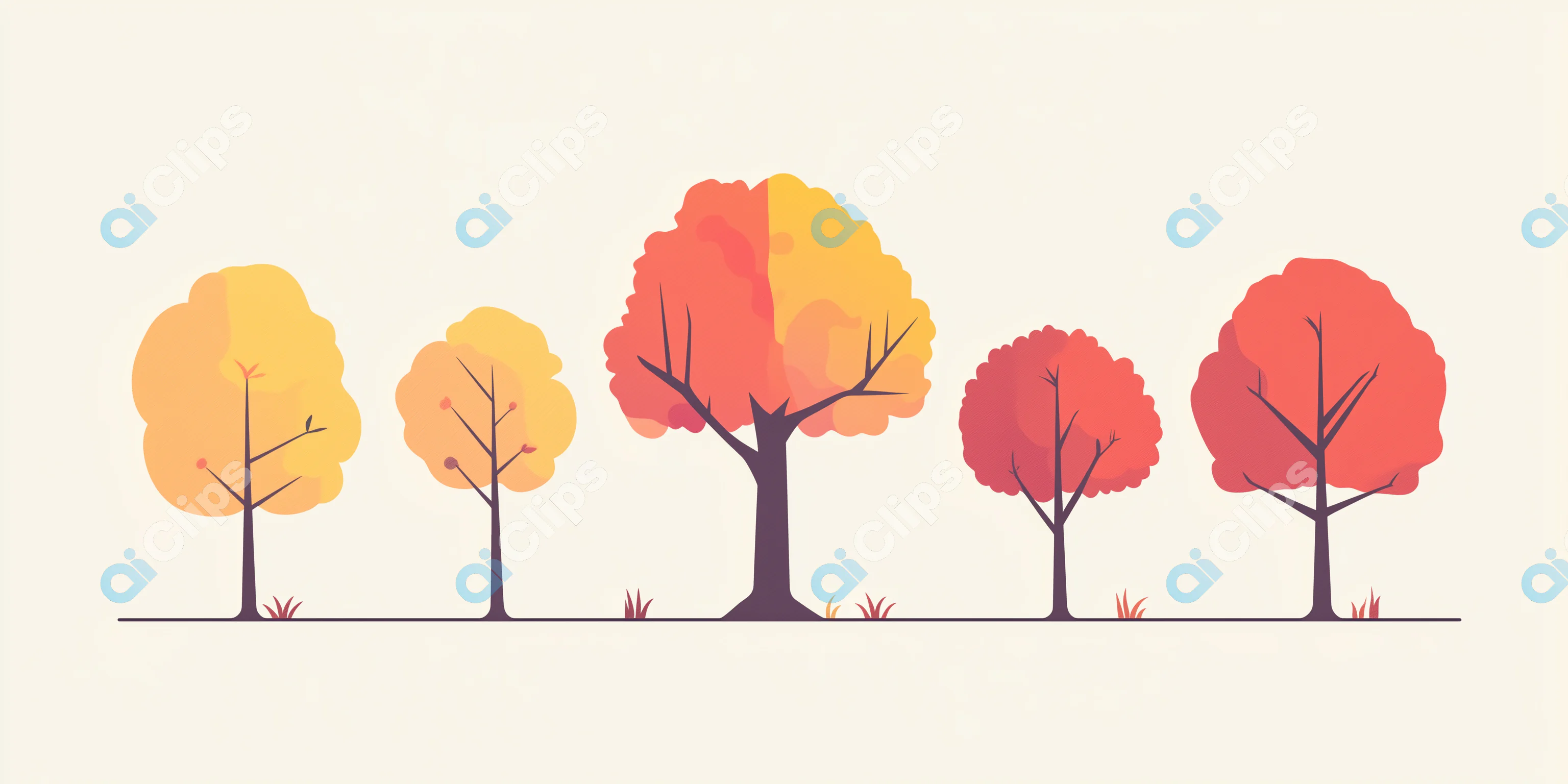 Autumn Trees Illustration