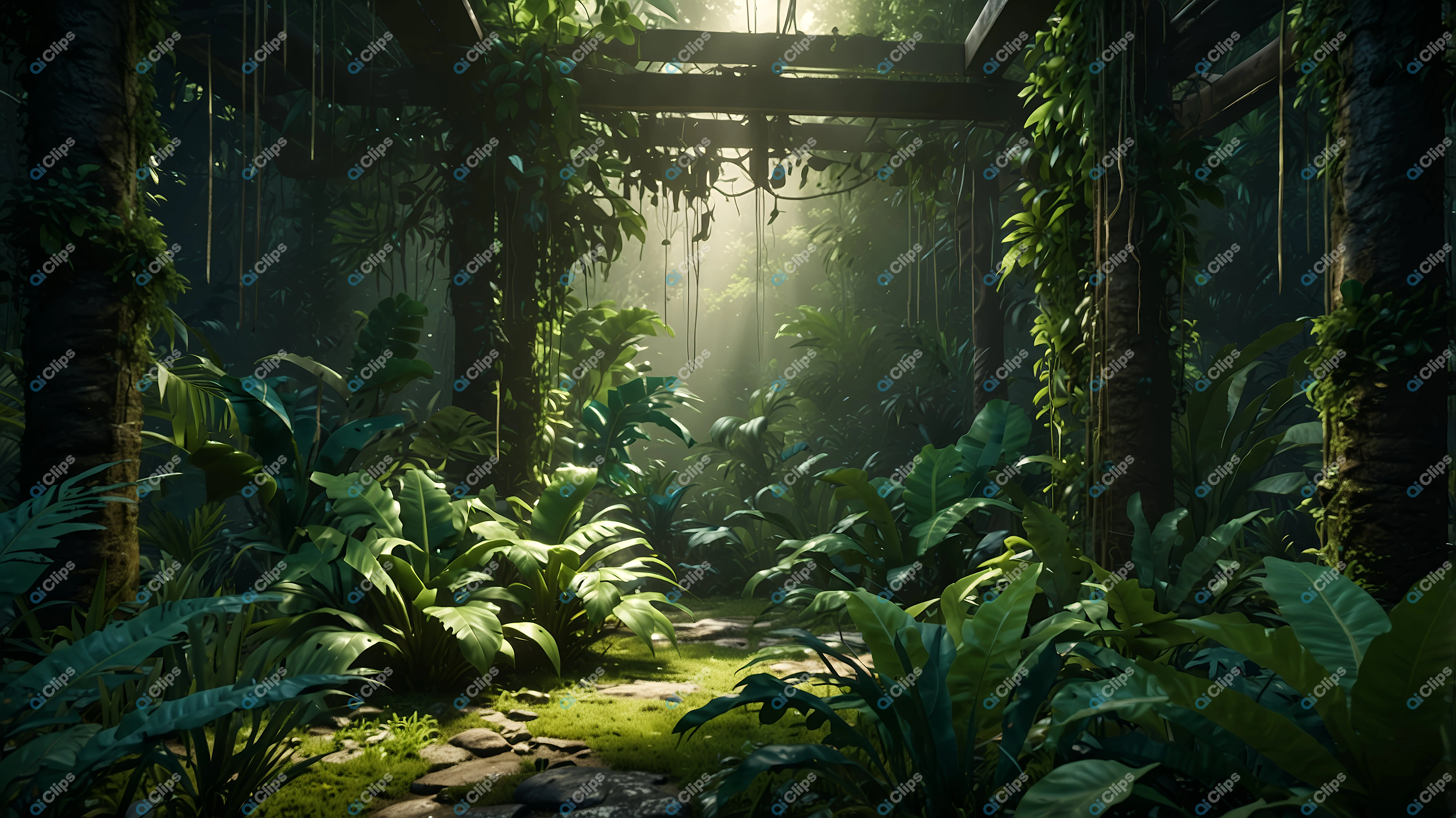 Lush Jungle Pathway