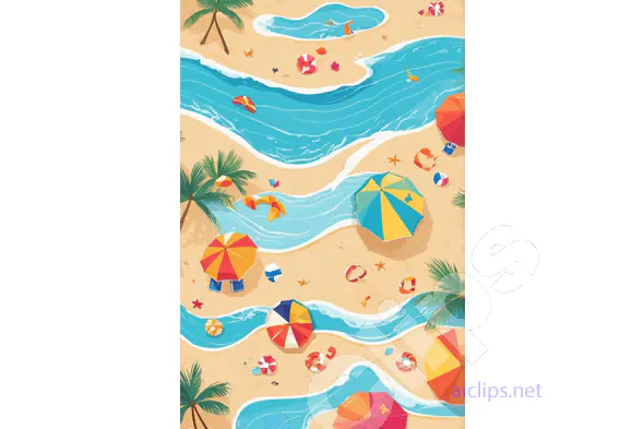 Vibrant Beach Scene