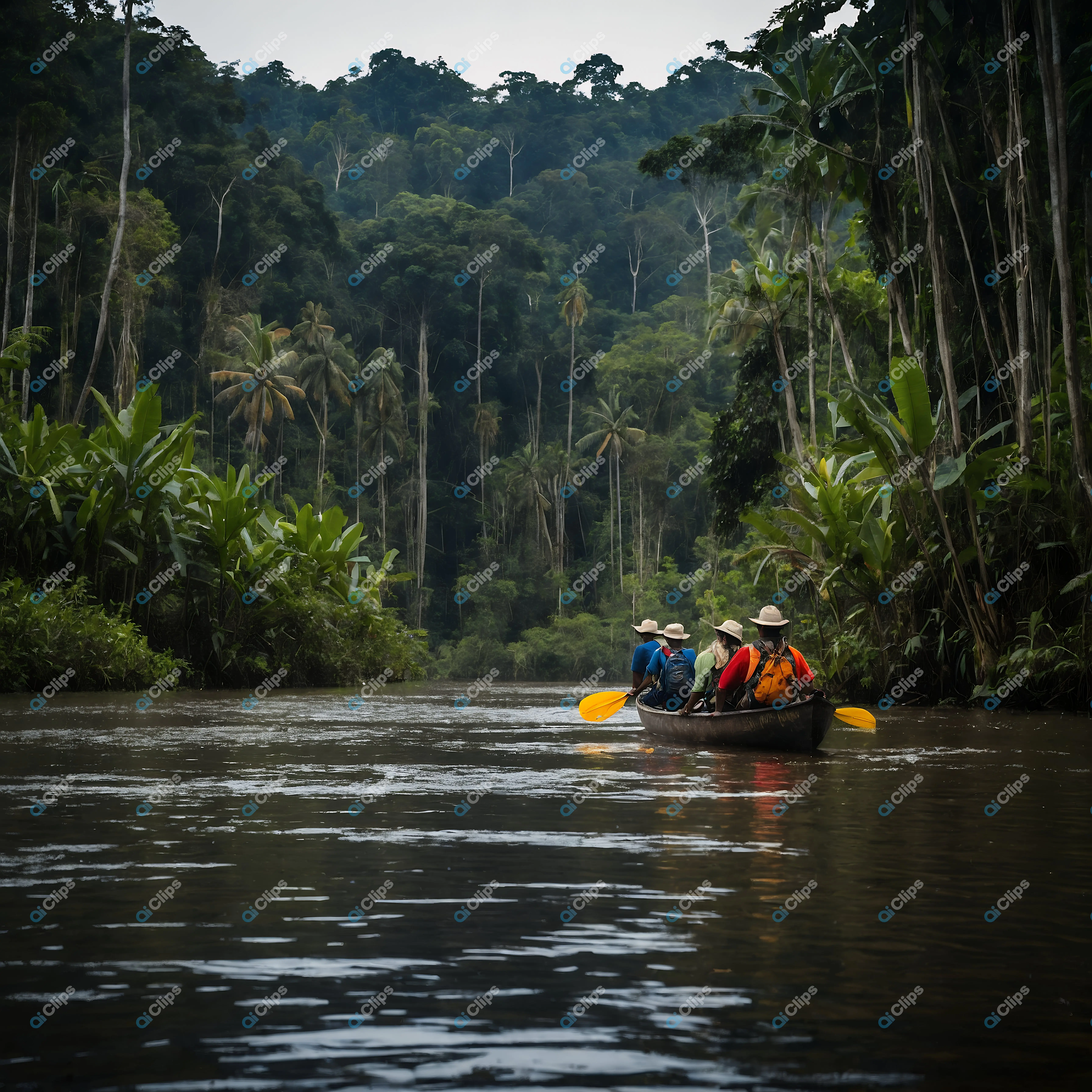 Canoeing Through the Jungle