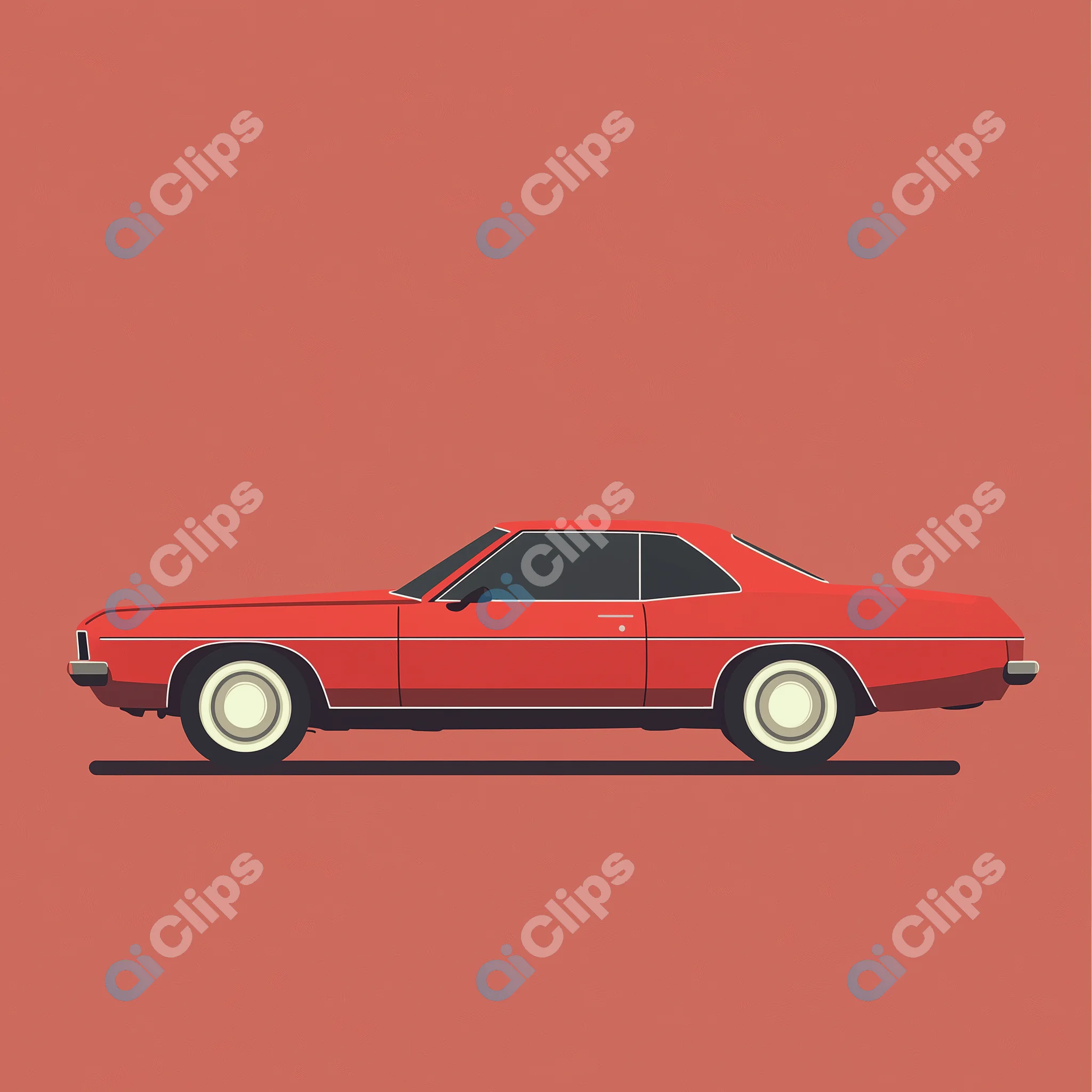 Classic Red Car
