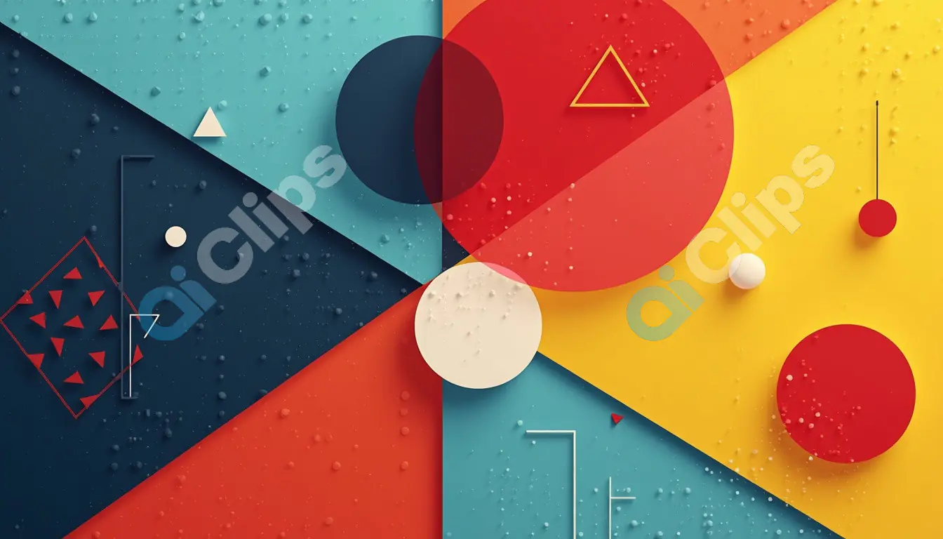Abstract Geometric 3D Art Background