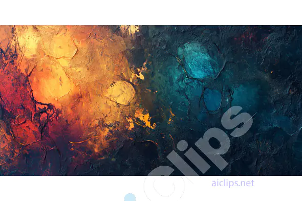 Fiery Blue and Orange Texture