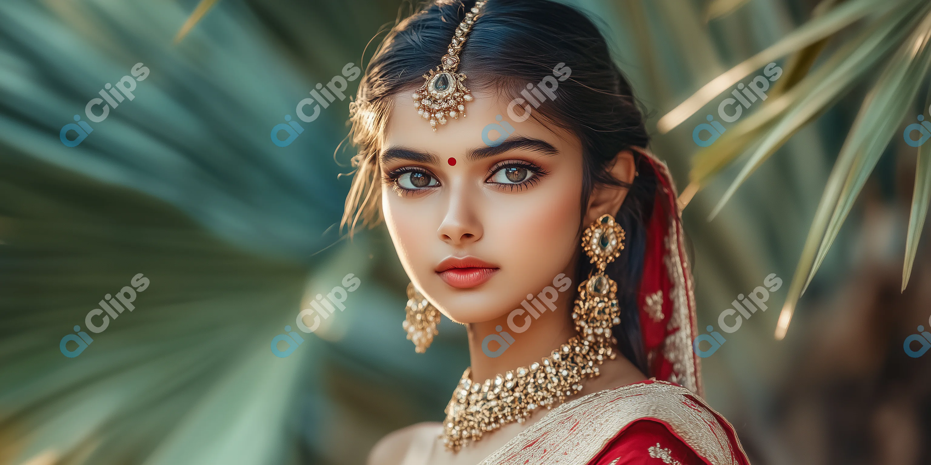 Elegant Indian Woman in Traditional Attire