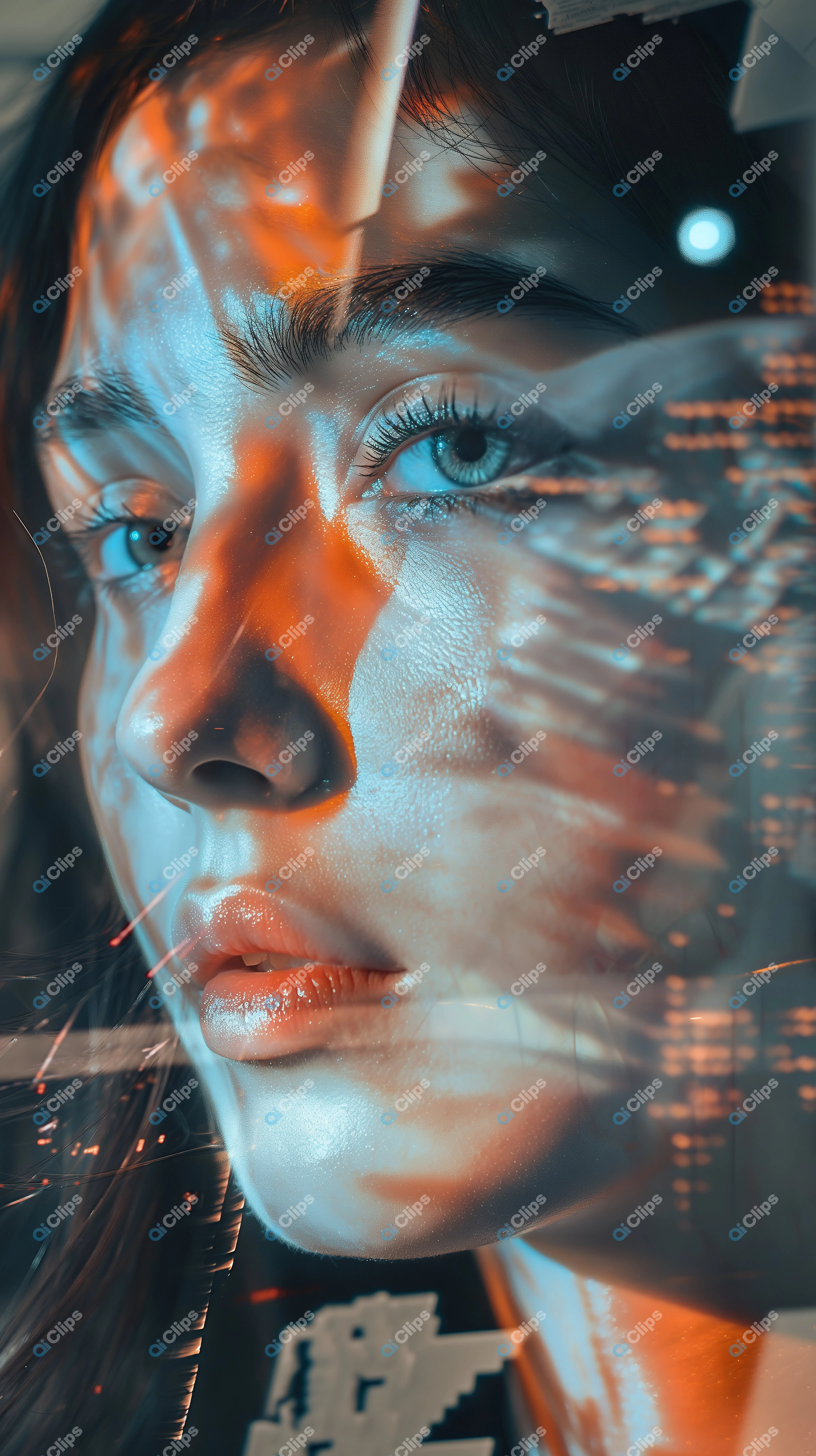 Futuristic Woman Portrait
