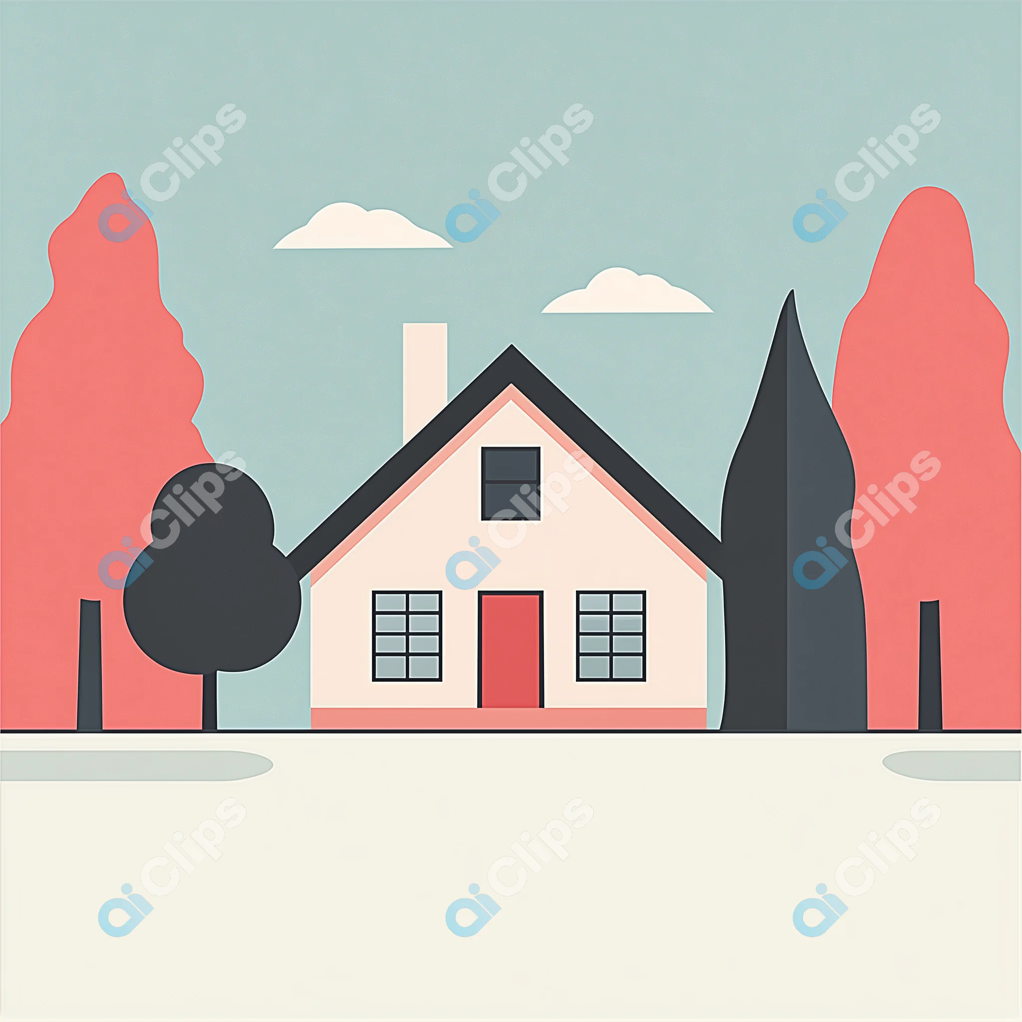 Modern House Illustration