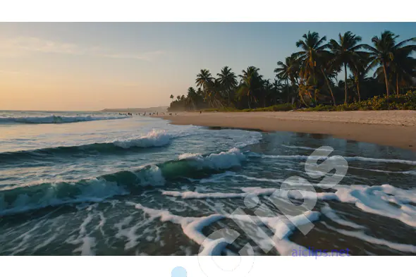 Tropical Beach at Sunset