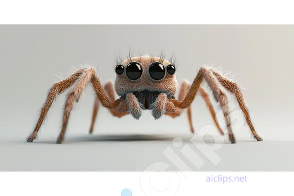 Realistic Cartoon Spider Render