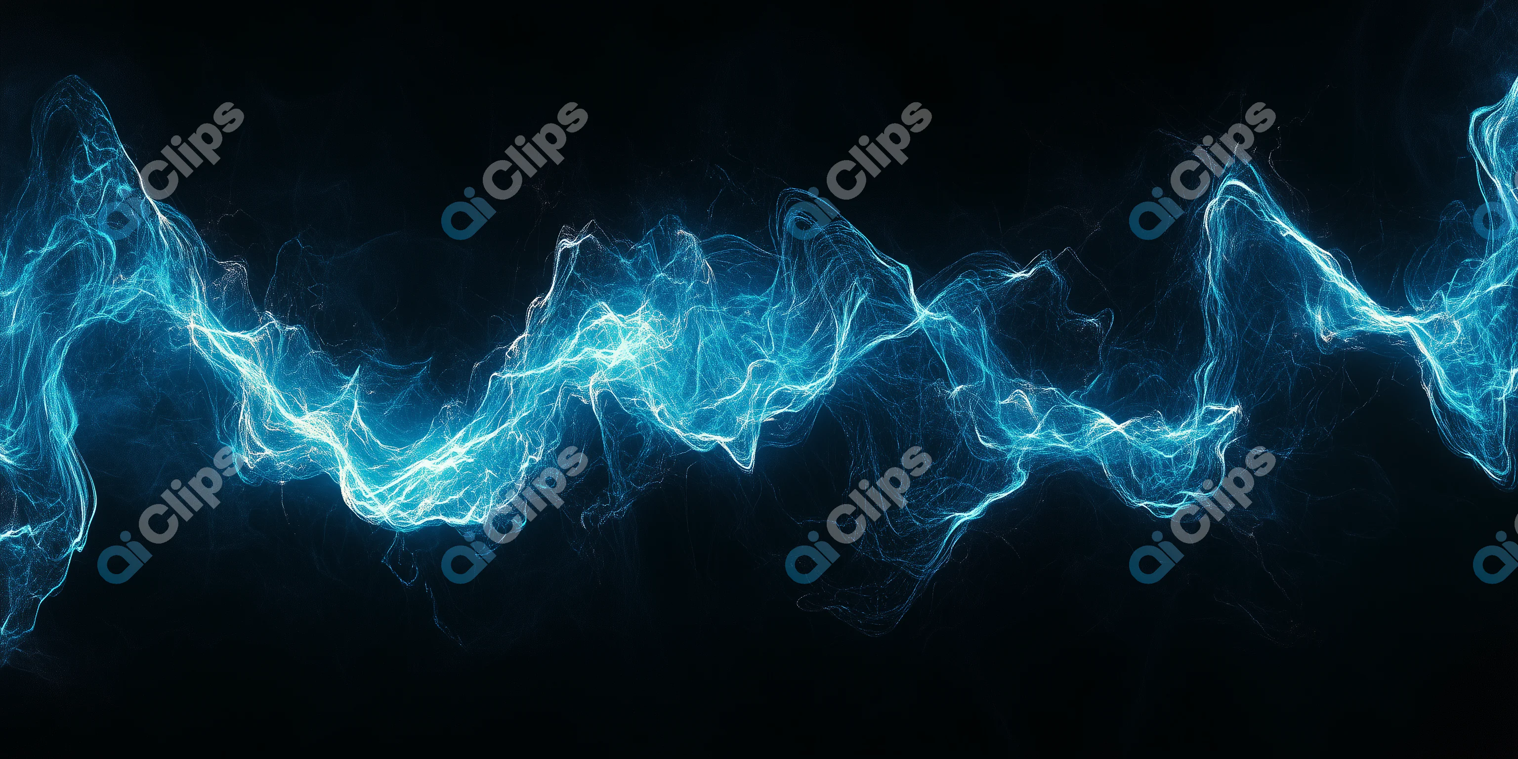 Electric Blue Energy Wave