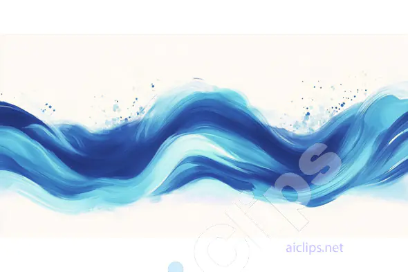 Abstract Blue Ocean Waves