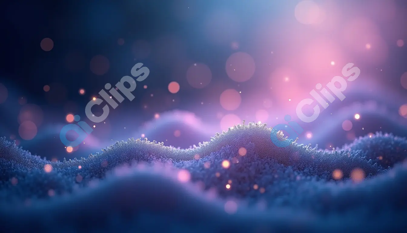 Mystical Bokeh Landscape with Soft Glowing Lights