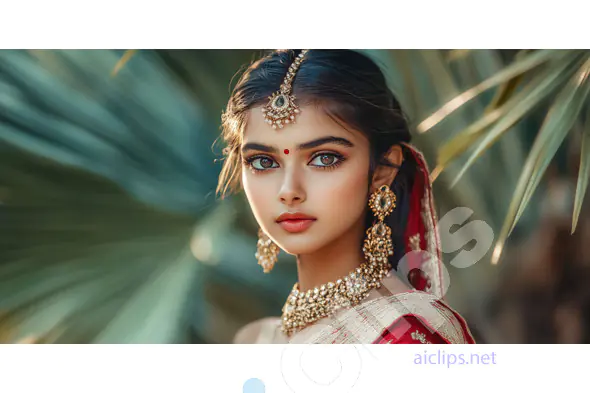 Elegant Indian Woman in Traditional Attire