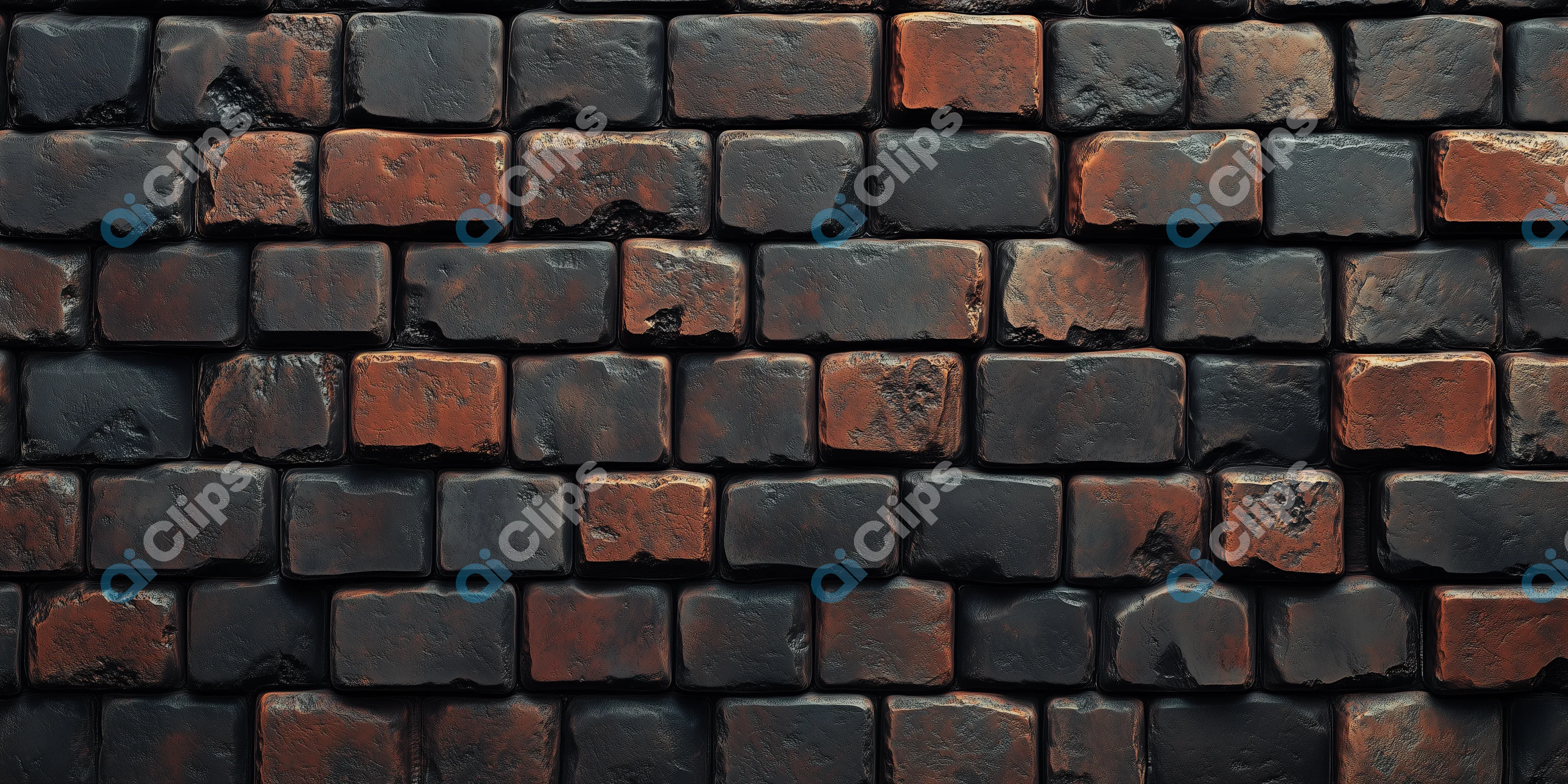 Dark Textured Brick Wall